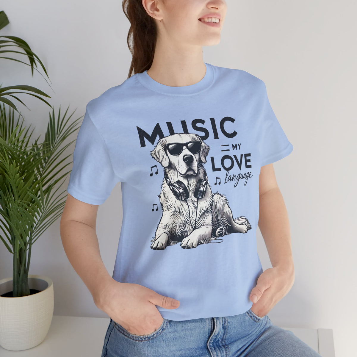 Music = My Love Dog Lover t-shirt