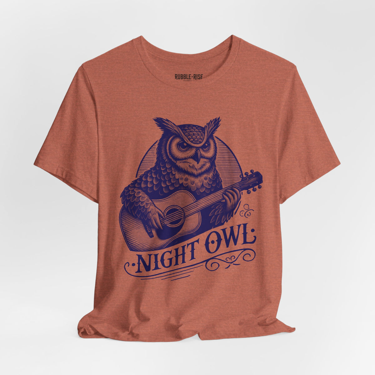 Night Owl Guitarist Music t-shirt