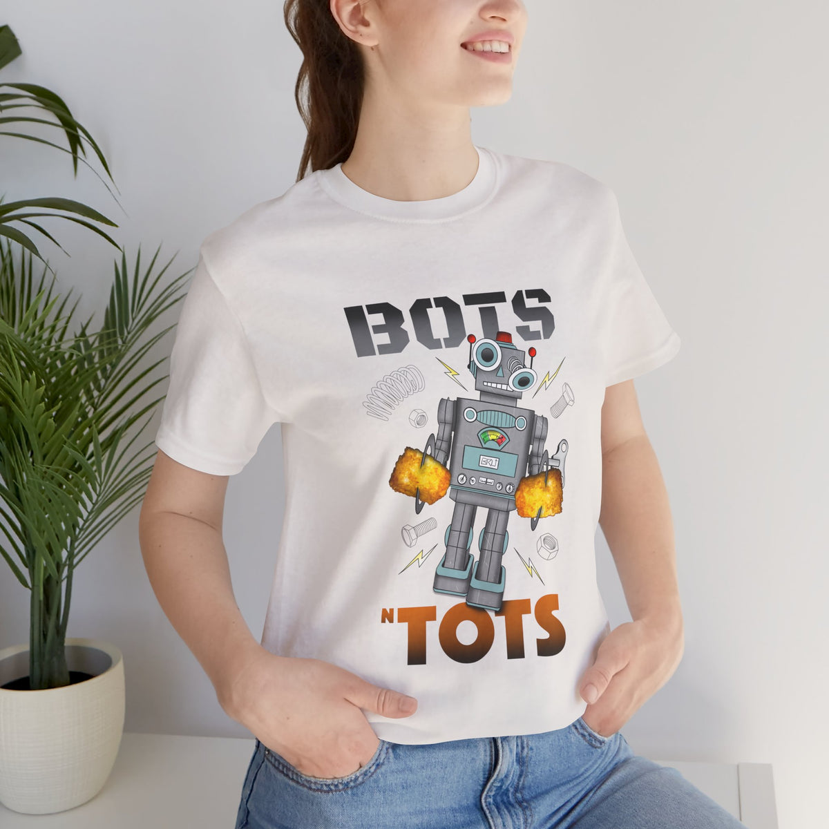 Bots n Tots Cartoon Robot t-shirt