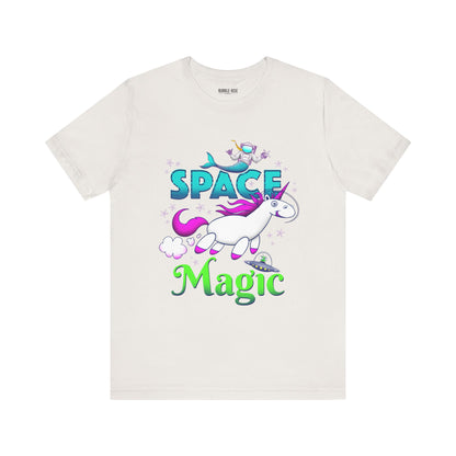Space Magic Unicorn Fantasy t-shirt in vintage white