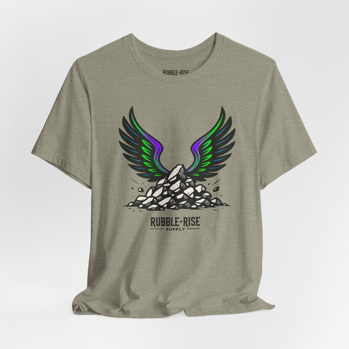 Take Flight t-shirt in heather stone