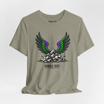 Take Flight t-shirt in heather stone