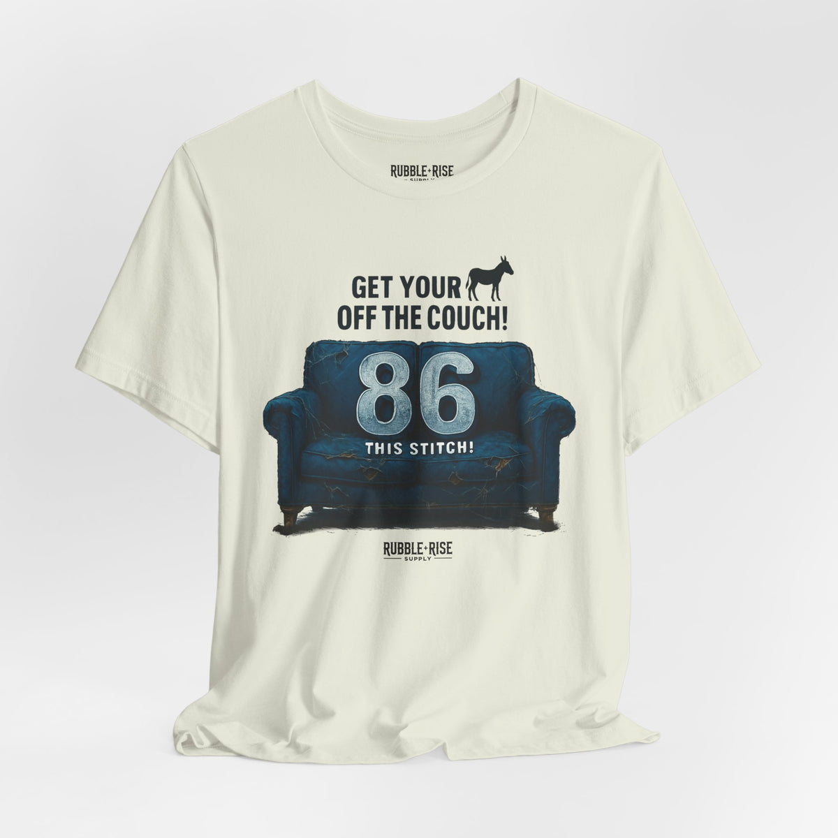 Get Your Ass off the Couch Dog t-shirt in citron