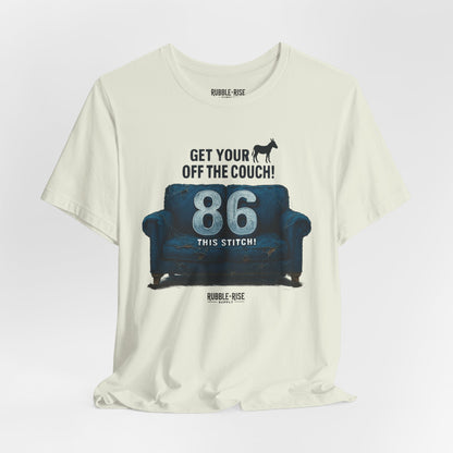 Get Your Ass off the Couch Dog t-shirt in citron