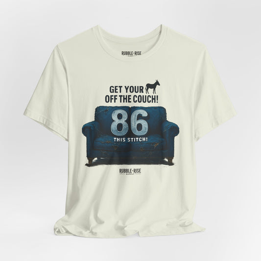Get Your Ass off the Couch Dog t-shirt in citron