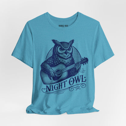 Night Owl Guitarist Music t-shirt