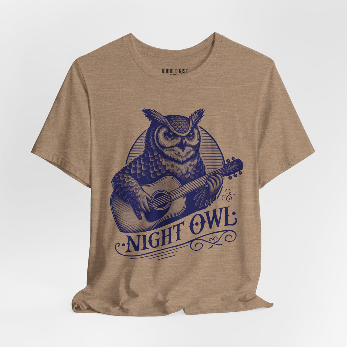 Night Owl Guitarist Music t-shirt