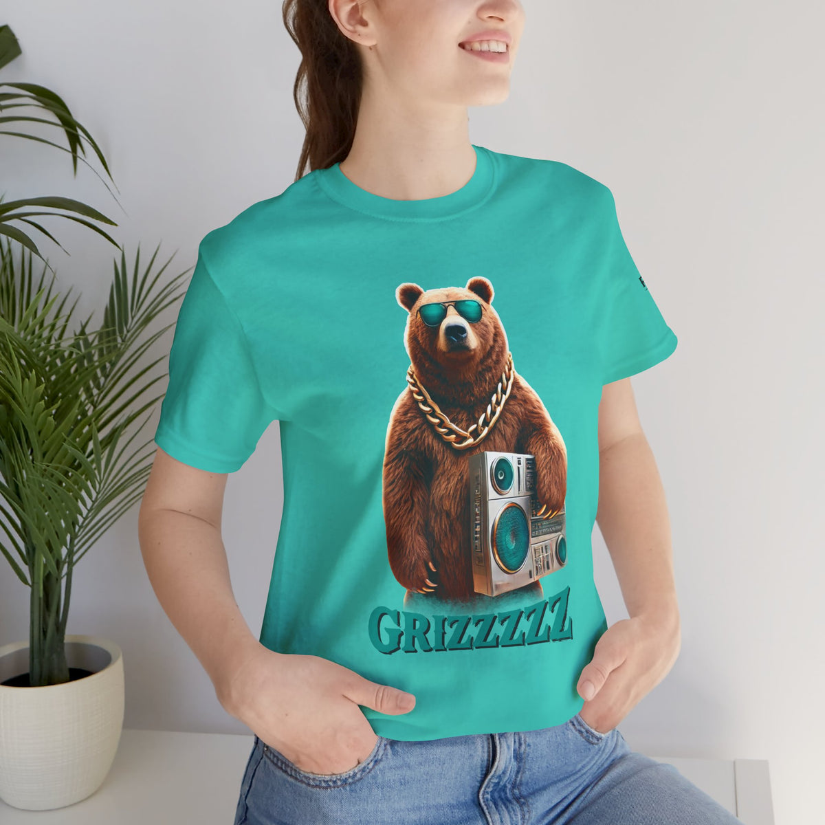 Grizzzzz Bear Retro Hip Hop t-shirt