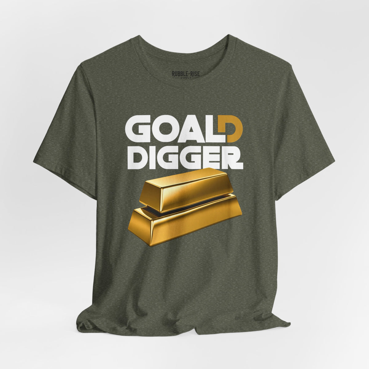 Goal Digger Gold Bars T-Shirt | Motivational Money Design