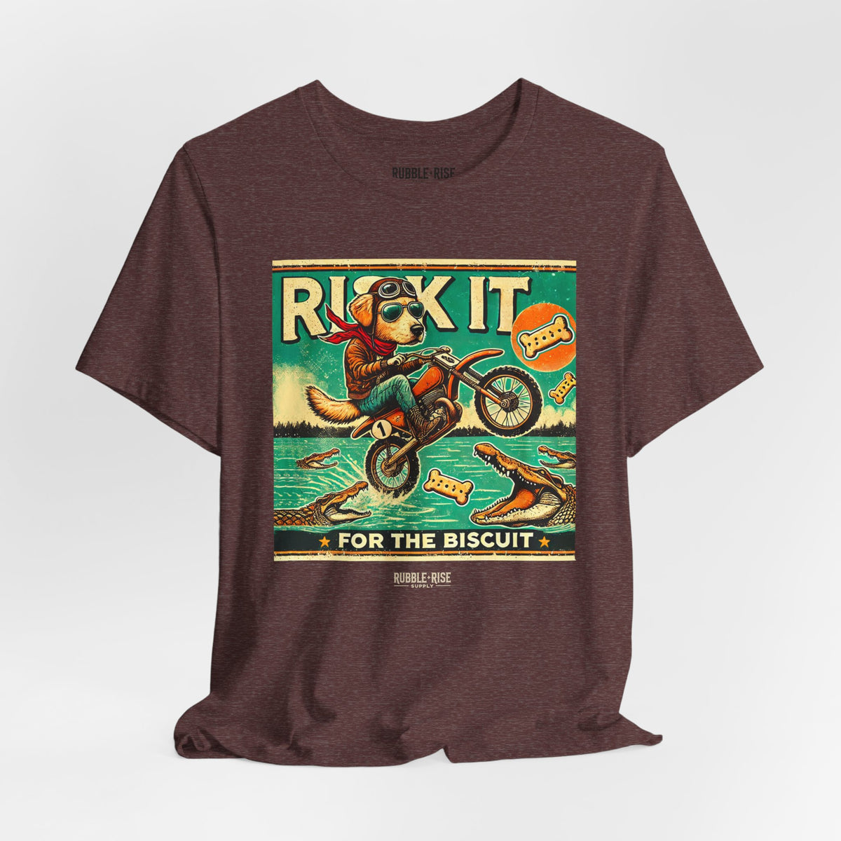Risk It for the Biscuit Dog Adventure t-shirt