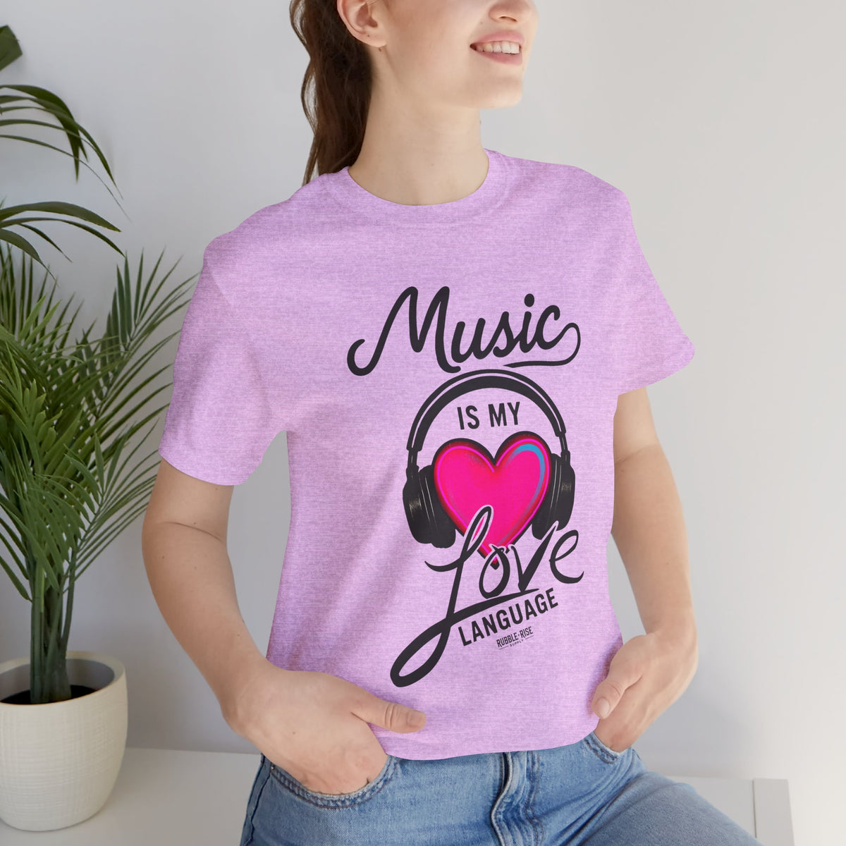 Music Is My Love Language Heart t-shirt
