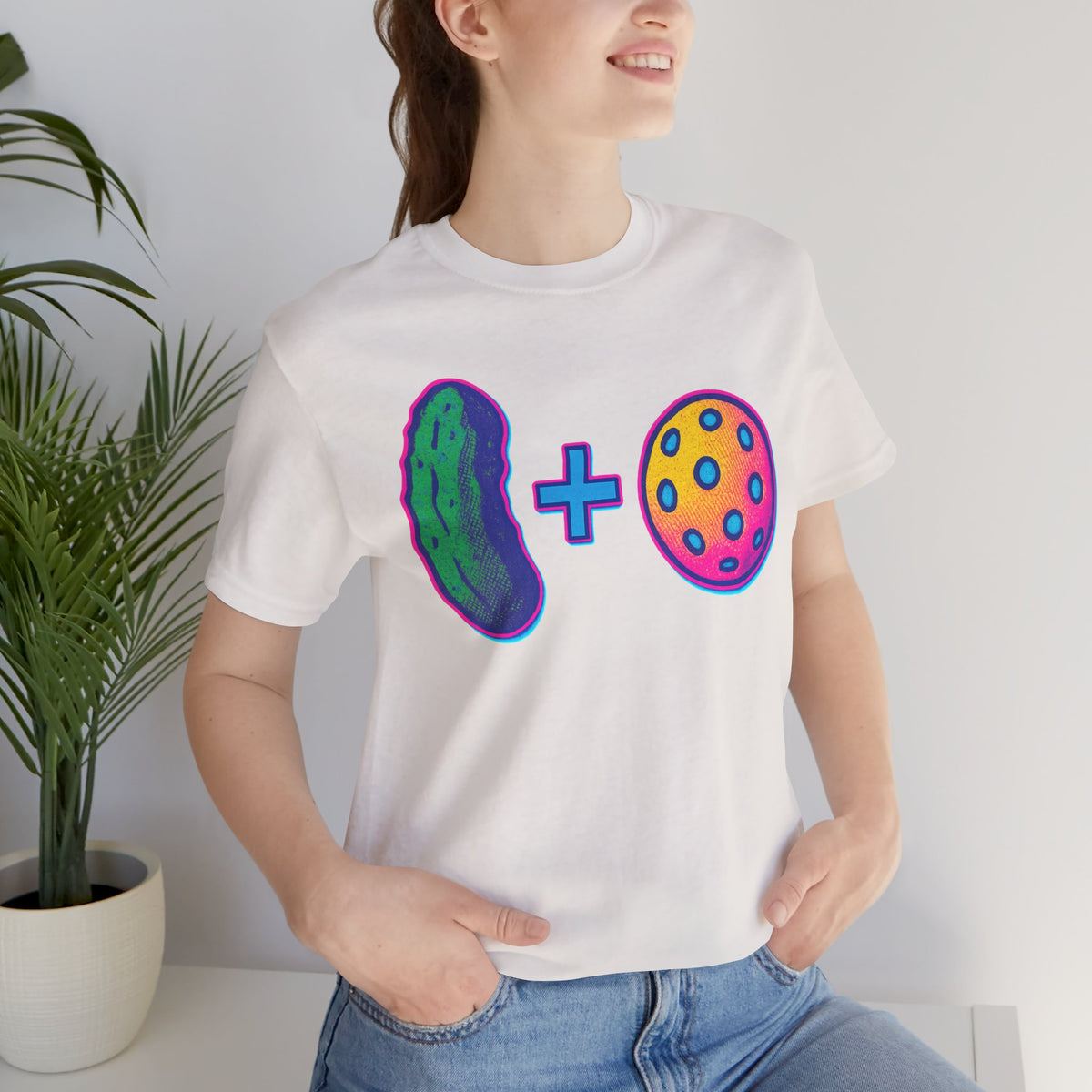 Funny Pickle Ball 80s Neon t-shirt