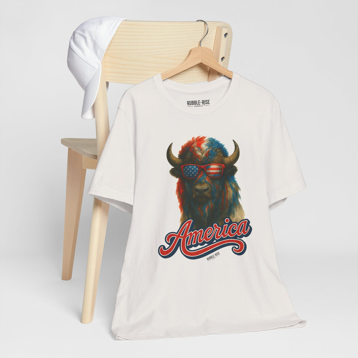 Patriotic Buffalo 4th of July t-shirt