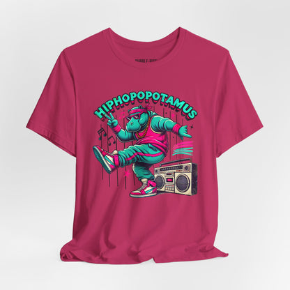HipHopOpotamus Retro Music Throwback t-shirt in berry