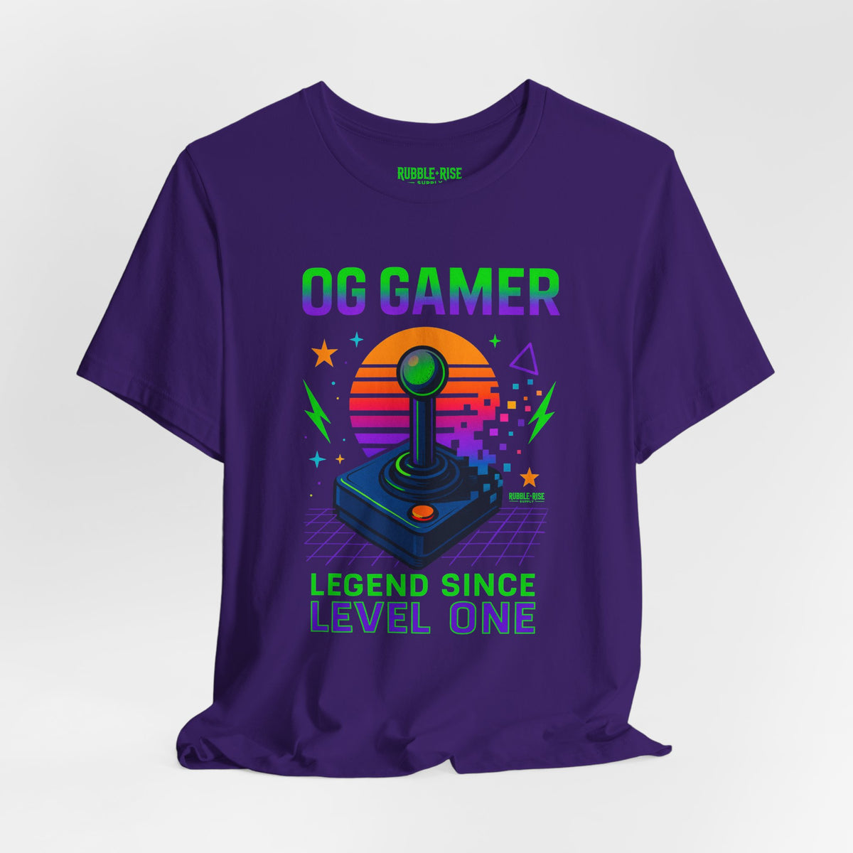 OG Gamer Legend Since Level One t-shirt in team purple