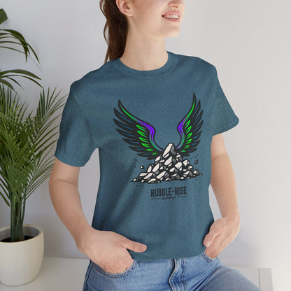 Take Flight t-shirt in heather deep teal