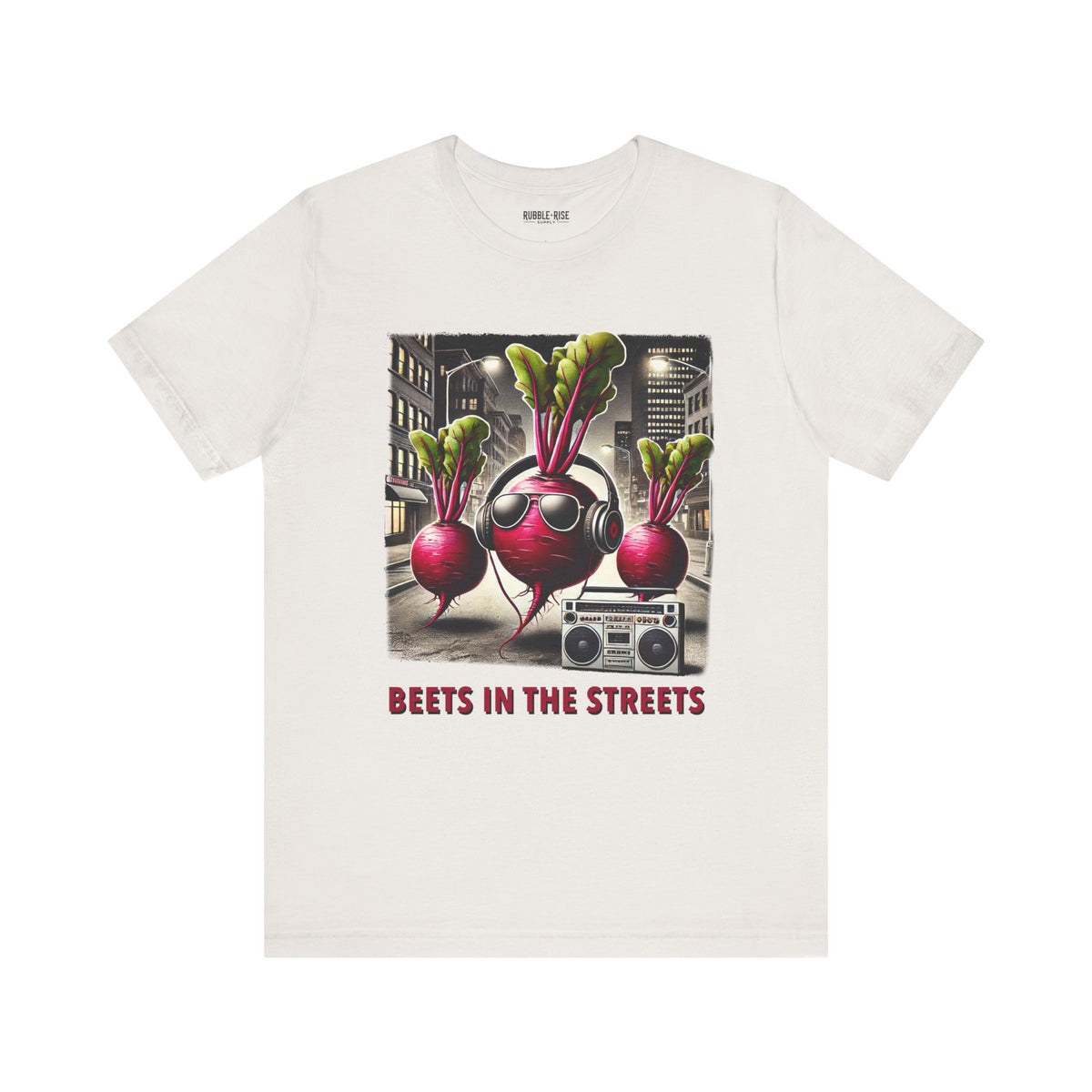 Beets in the Streets DJ t-shirt in vintage white