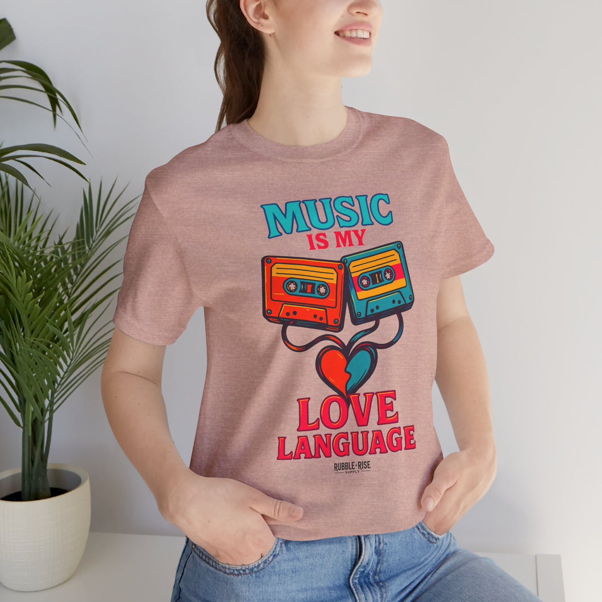 Music Is My Love Language Retro Music t-shirt