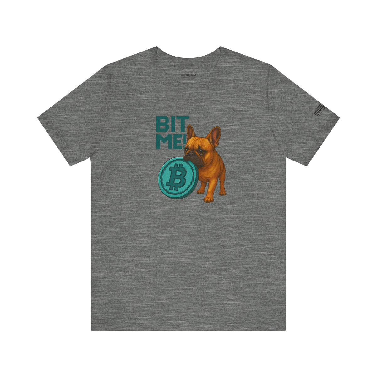 Bit Me Crypto Dog Lover t-shirt in deep heather