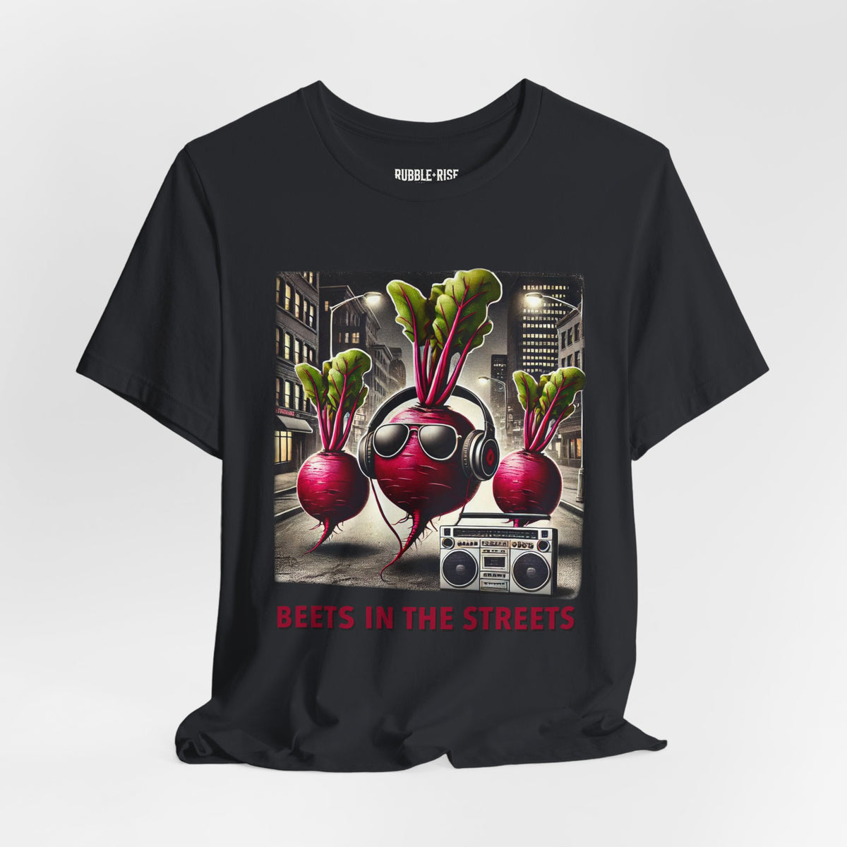 Beets in the Streets DJ t-shirt in vintage black