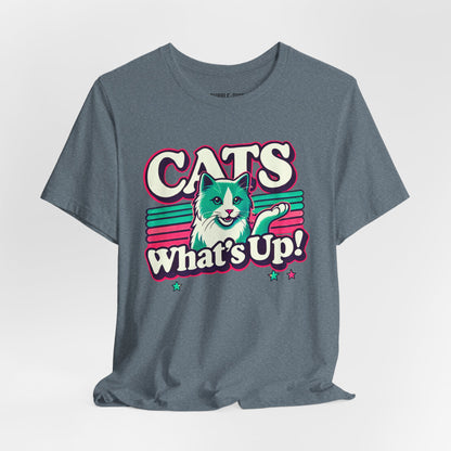 Retro Vintage Cat Lover t-shirt in heather slate